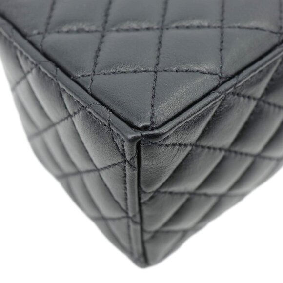 Chanel  Drawstring CC Mini Quilted Leather Bucket Crossbody Bag Black - Picture 9 of 11